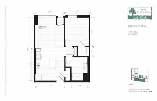 Floorplan - The Theodore Apartments 55+