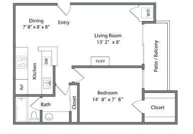 1BR/1BA - Franklin Plaza