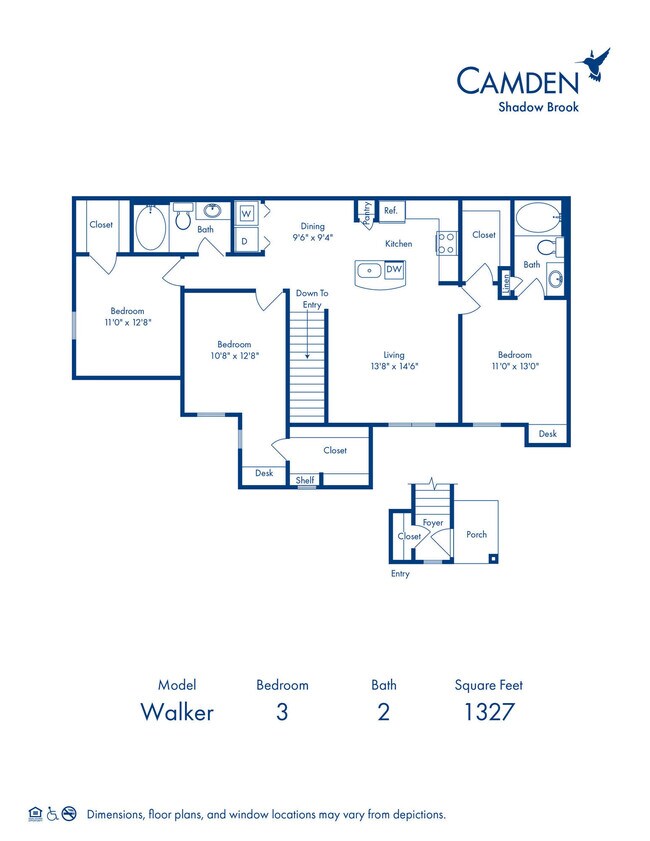 Floorplan - Camden Shadow Brook