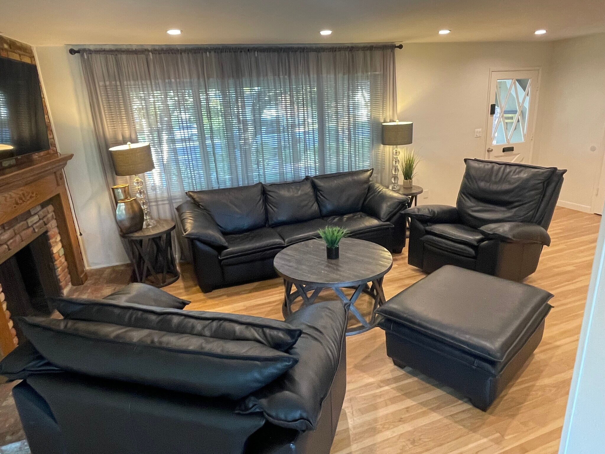 Living Room with Fireplace - 16420 Minnehaha St