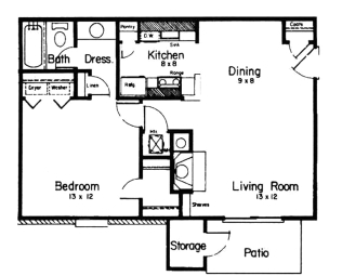 1BR/1BA - The Emory