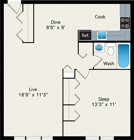 Floorplan - Reside on Stratford