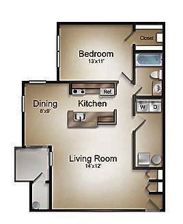 Floorplan - Amber Lake Apartment Homes
