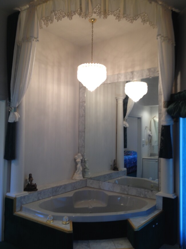 Jacuzzi tub in master bedroom - 6245 Iron Bridges Rd