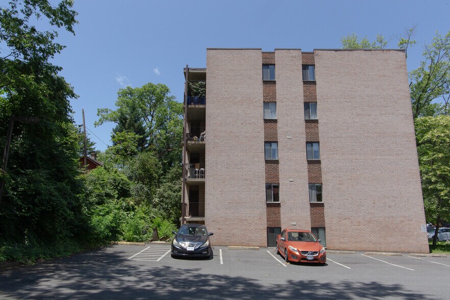 Exterior of building - this apartment spans the entire width of the east end - 511 1st St N