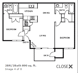 2BR/2BA - Foxcroft Apartments