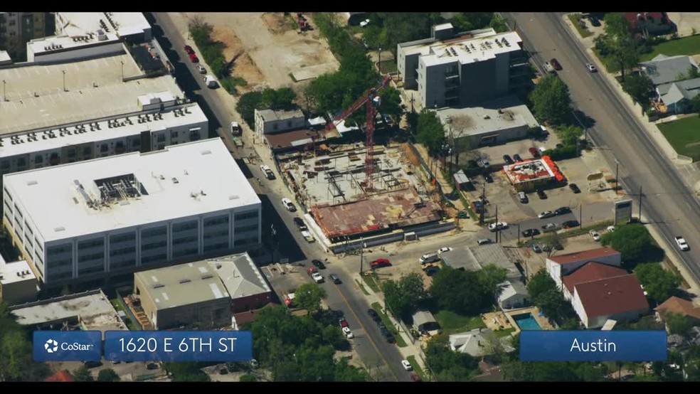 Aerial - Sentral East Austin at 1630 E. Sixth