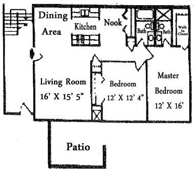 2BR/1BA - The Lodge Apartments