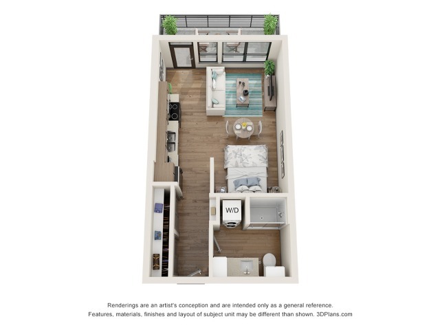 Dixon A1a.Alt Floor Plan - The Vic at Interpose