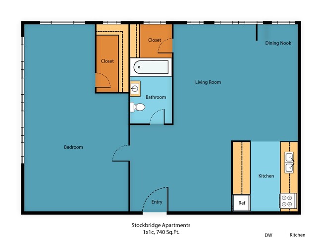 Floorplan - Stockbridge Apartment Homes