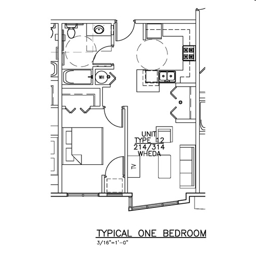 1BR/1BA - Bishop's Creek Family Housing Apartments