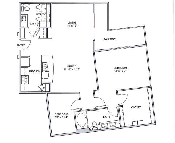 Floorplan - Cypress at Trinity Groves II