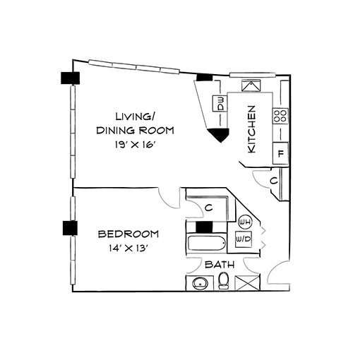 Floorplan - The Residences at Capital Crescent Trail