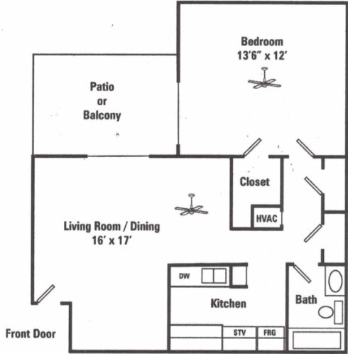 Floorplan - Foxfire Apartment Homes