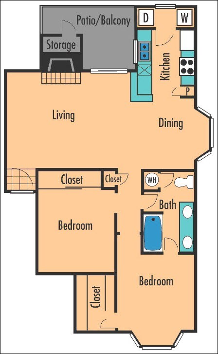 Floorplan - Bear Creek at Harwood Apartments