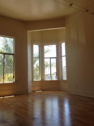 Large Open Airy Living Space with Brand New Energy Efficient large Double Paned bay windows. - 848 E 15th St