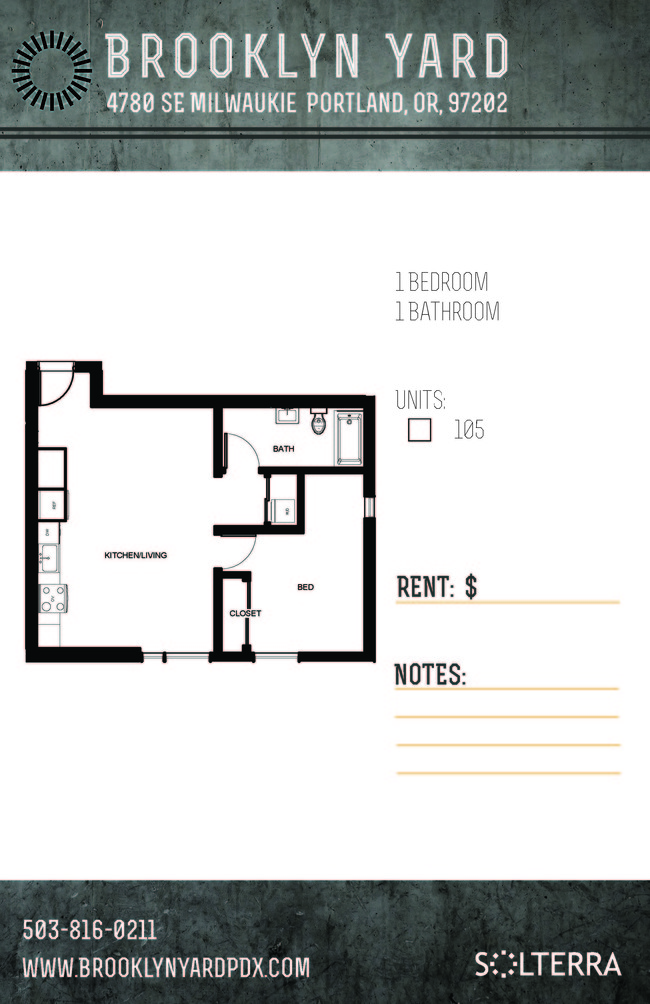 Floorplan - Brooklyn Yard - Stylish, Green Living!