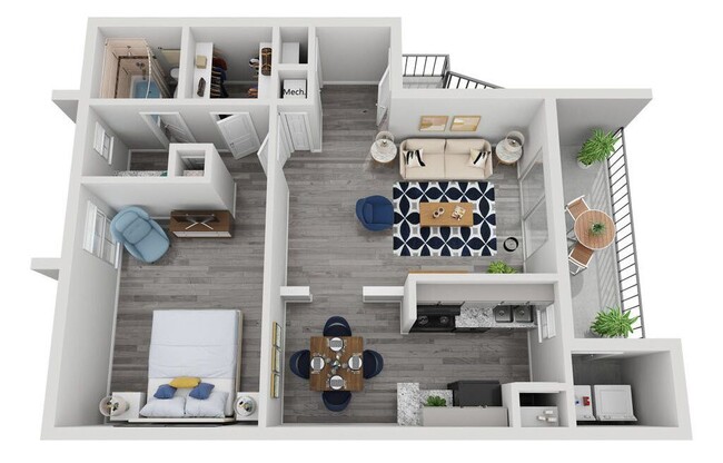 Floorplan - Villa Luna Apartments