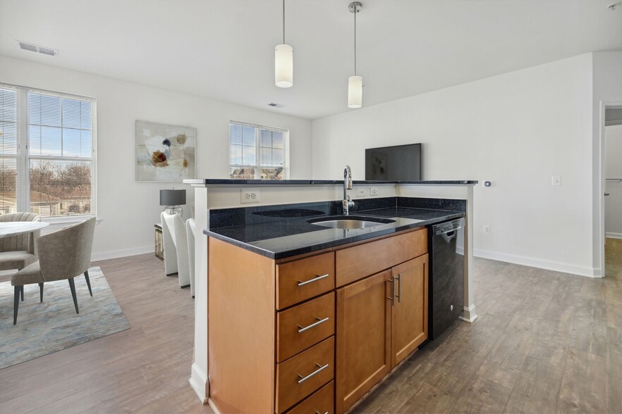 Model Apartment - Kitchen Island - Prospect Hall Apartments