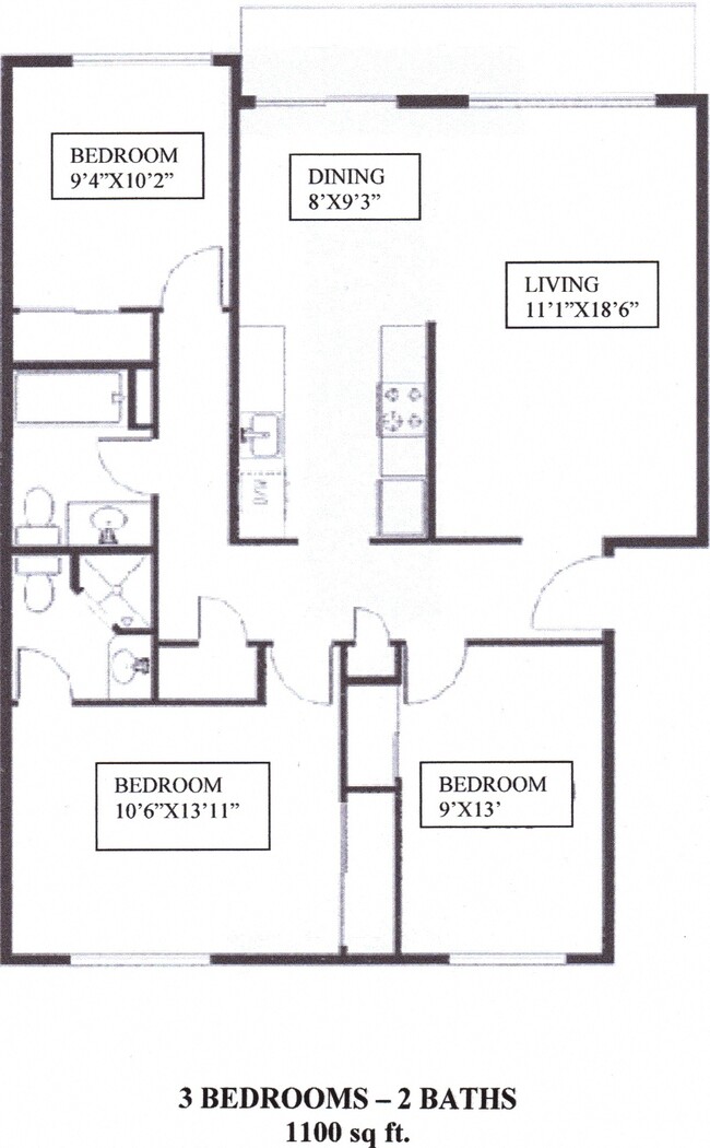 Floorplan - Stafford Court Apartments