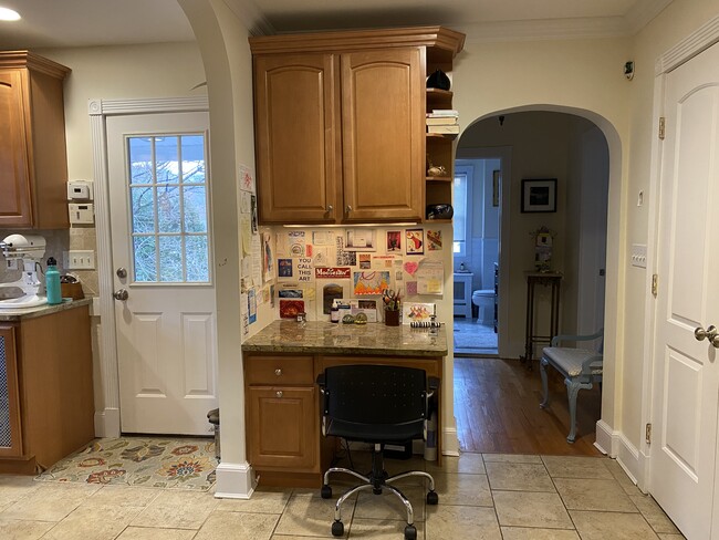 Kitchen entry, desk/office nook, hall to bath & Bedroom 1 - 381 Bedford Rd