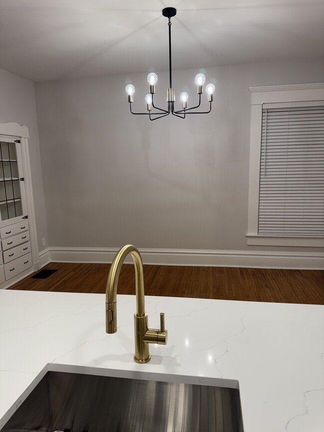 New kitchen island to dining room with room for stools - 1049 Franklin Ave