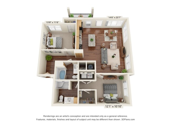 Floorplan - Grayson Ridge 55+ Apartments