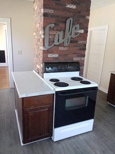 Kitchen Stove and counter - 23 Ogden St