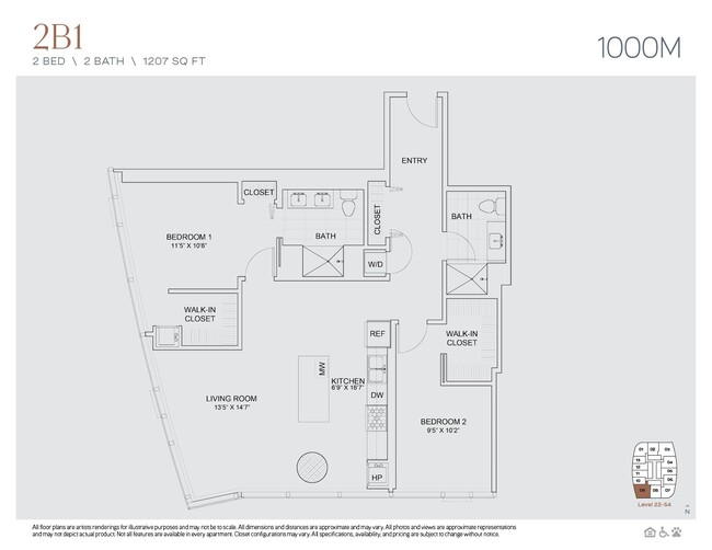 Floorplan - 1000M