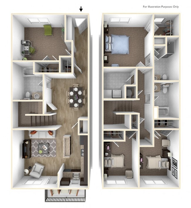 Floorplan - Towns at Woodfield