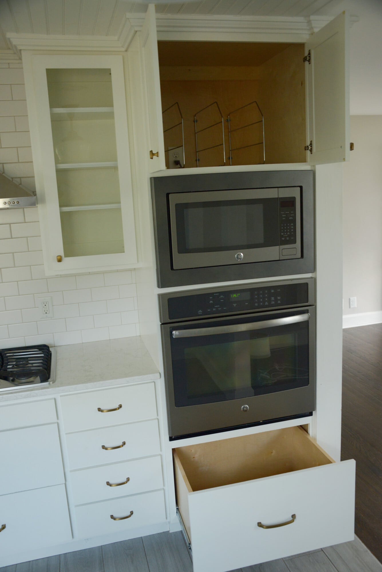 Cabinets around wall oven - 251 Tanksley Ave