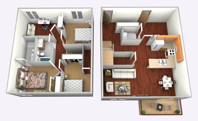 Floorplan - Courtyard Townhomes