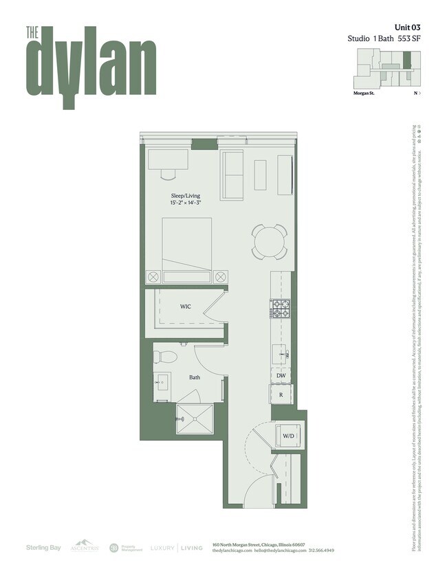 Floorplan - The Dylan Chicago