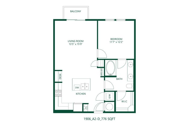 1906_a2-d_776-sqft.jpg - The 1906 at Bishop Ridge