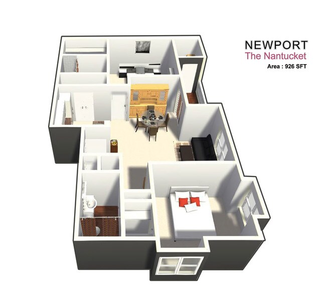 Two Bed / Two Bath - Newport