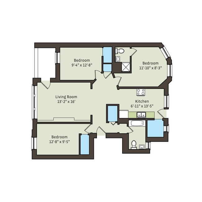 Floorplan - 5335-5345 S. Kimbark Avenue