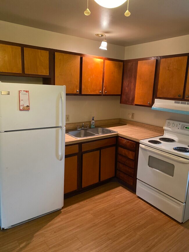 Kitchen refrigerator and range - 3946 La Rosa Dr