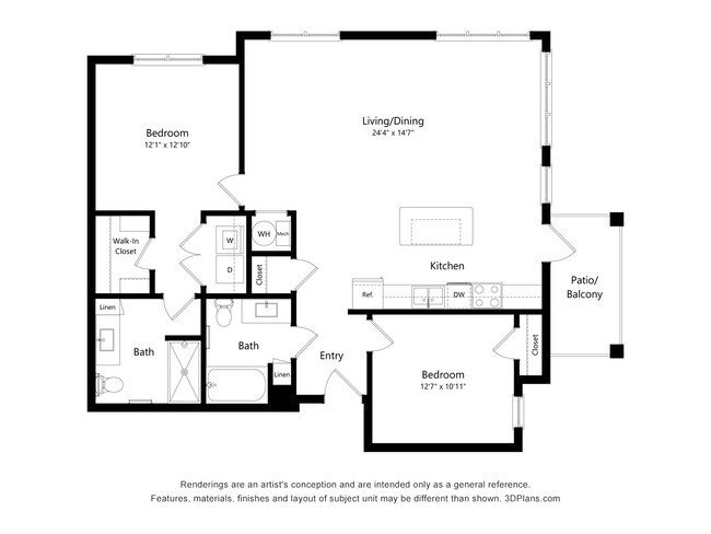 Floorplan - Haven at Congaree Pointe 55+ Apartments