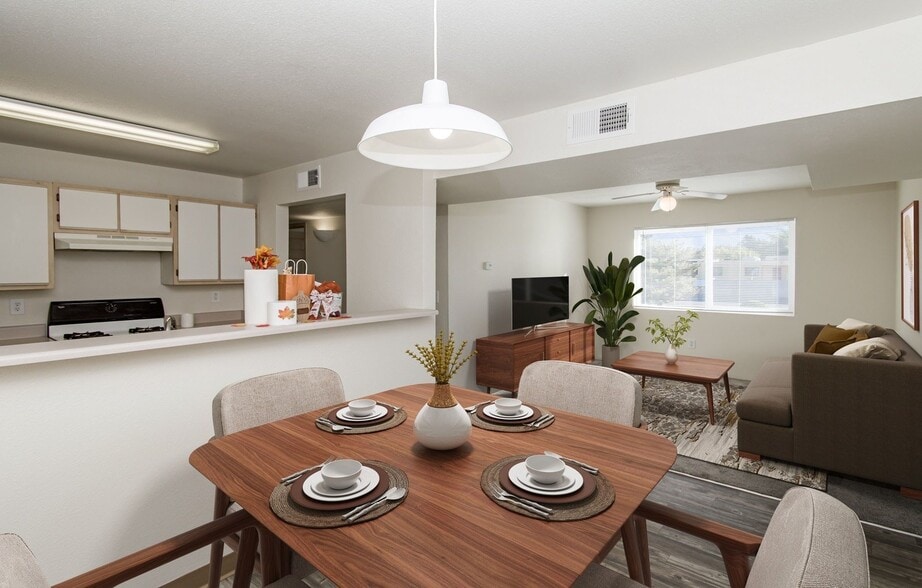 *These photos represent pre-renovation apartment homes. Updated photography coming soon. - Desert Willow