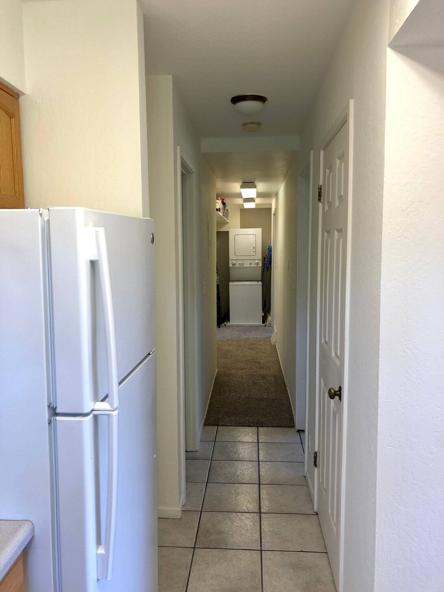 Hallway w/storage to bedroom/bonus room/bath/washer/dryer - 12 Hepburn Heights Rd
