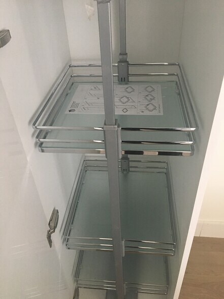 Pull out storage shelving - 3923 Cole Ave