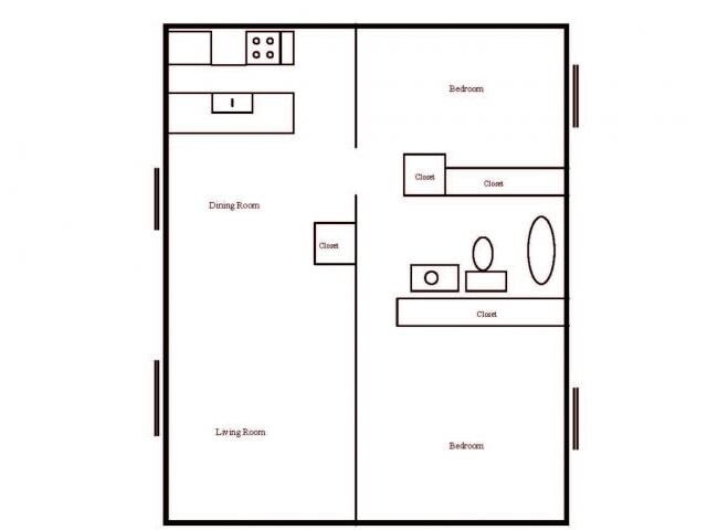 2BR/1BA - Sawtooth Village Apartments