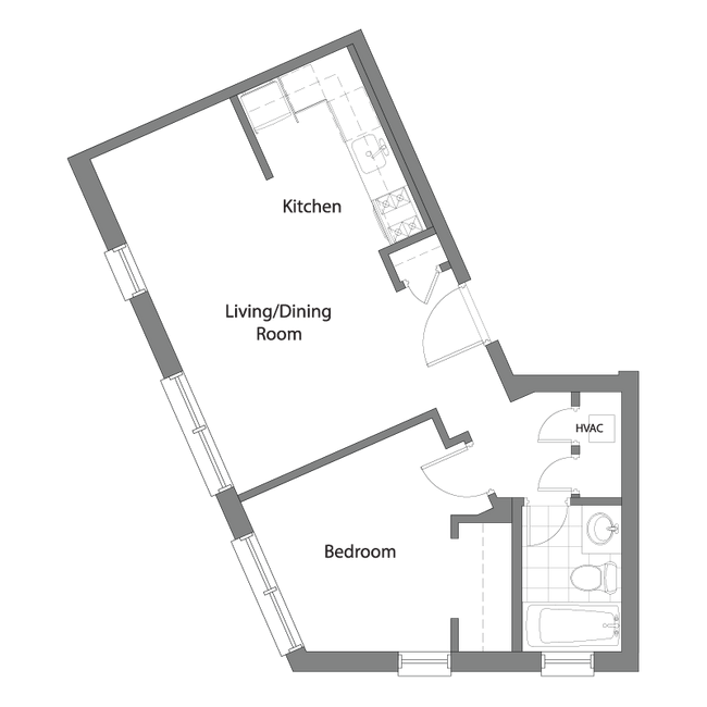 Floorplan - Monroe Tower