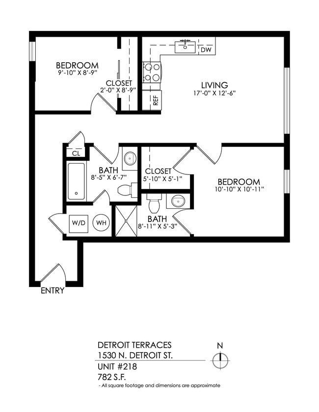 Floorplan - Detroit Terraces