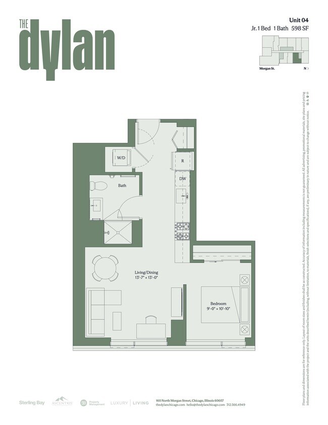 Floorplan - The Dylan Chicago