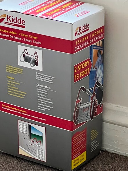 Fire escape ladder in the Bedroom - 164 Wall St