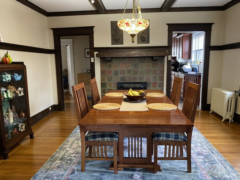Dining Room with Second Fireplace - 2924 Espy Ave