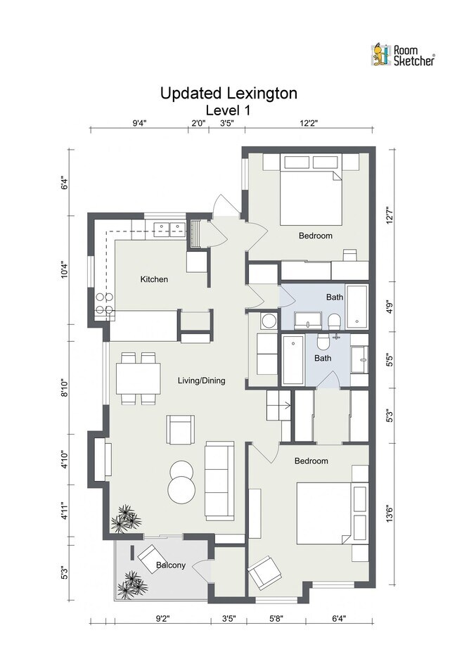 Floorplan - Lexington Apartments