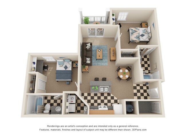 Floorplan - Eagles Landing Apartments