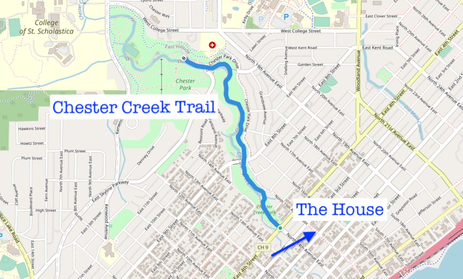 Location - 316 N 15th Ave E